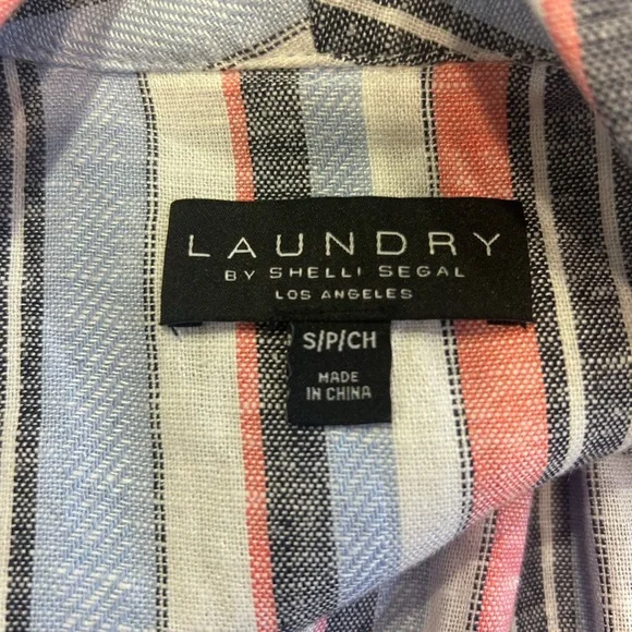 🖤”Laundry By Shelli Segal” NWT Multicolor Striped Blazer w/ Pockets - Picture 5 of 15